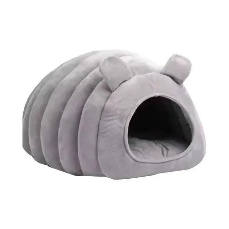 Cozy Covered Cat Bed