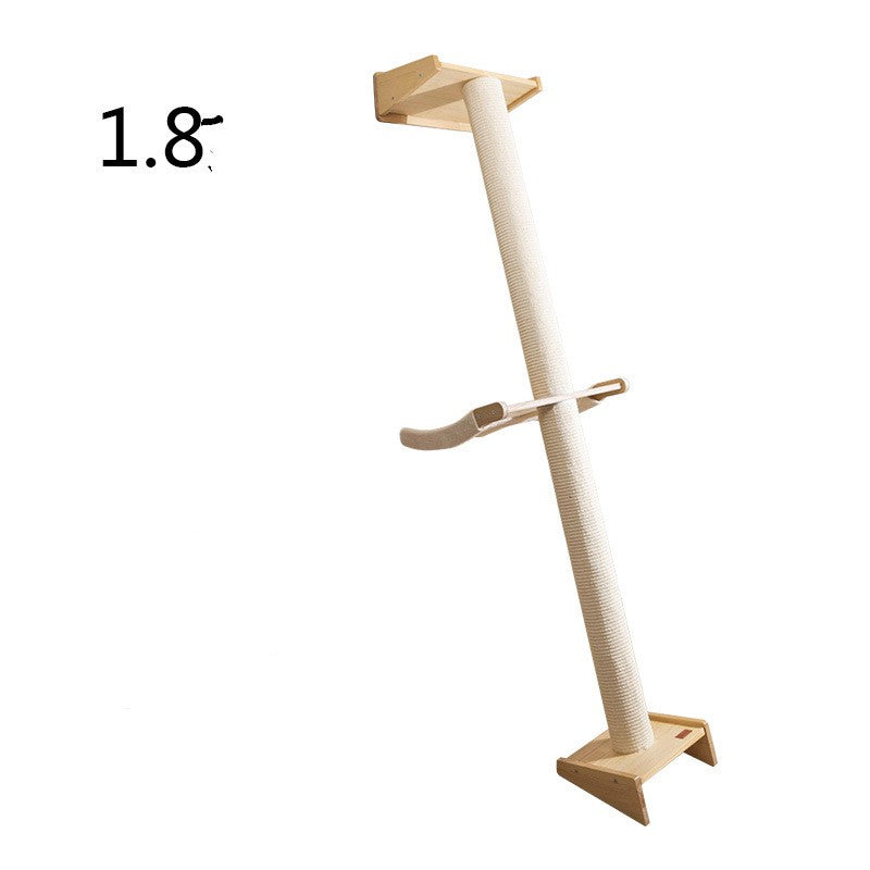 Wall-Mounted Wooden Cat Shelf