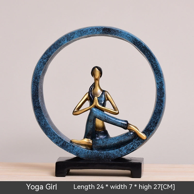 Resin Yoga Figurine