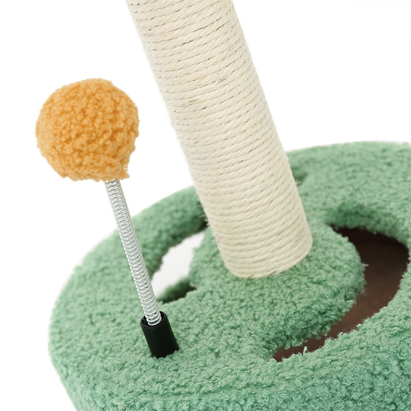 Small Cat Tree with Sisal Post and Bed