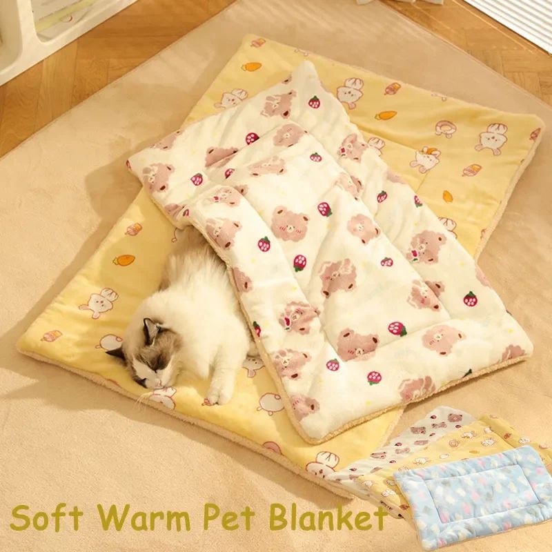 Soft Fleece Pet Blanket for Cats and Dogs