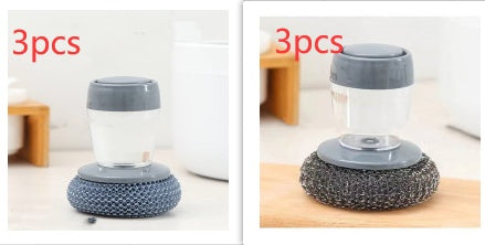 Soap-Dispensing Palm Brush