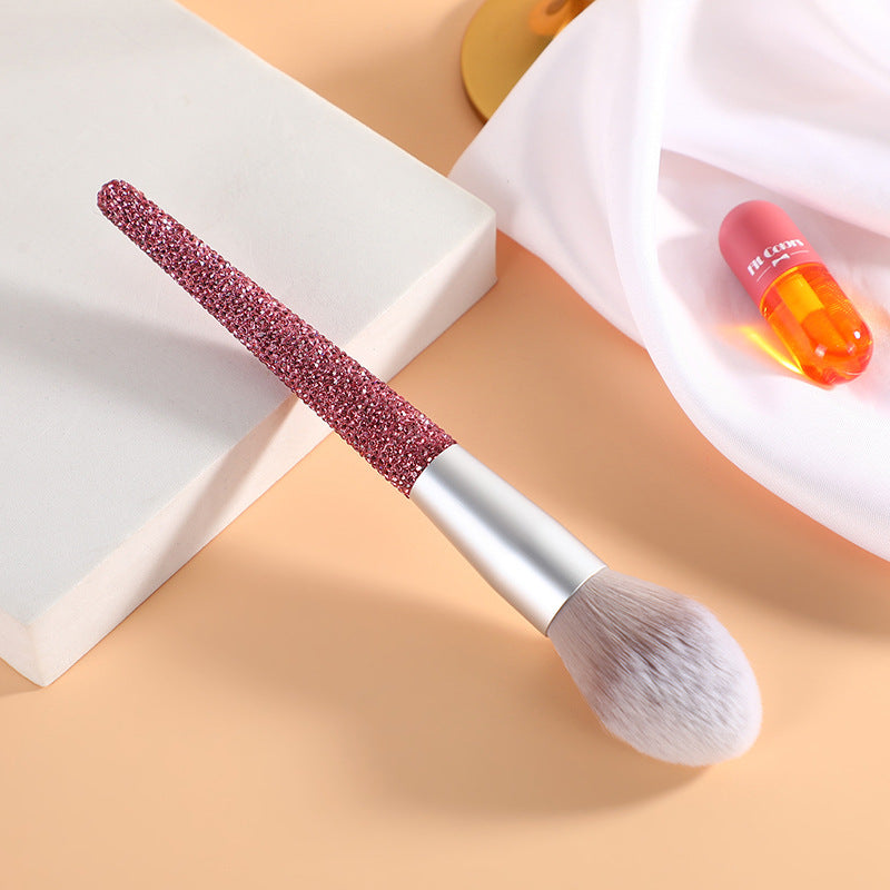 Crystal-Handle Makeup Brushes
