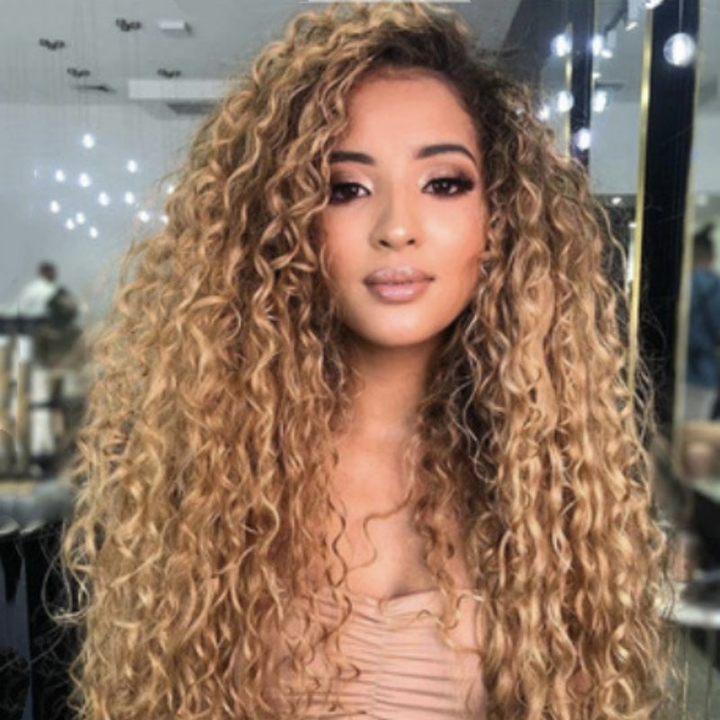 Long Curly Synthetic Wig, Ombré