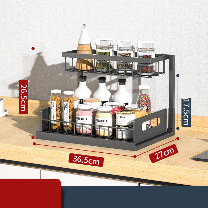 Pull-Out Under-Sink Spice Rack