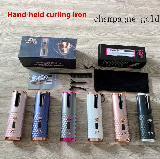 Cordless Automatic Hair Curler with Color Screen