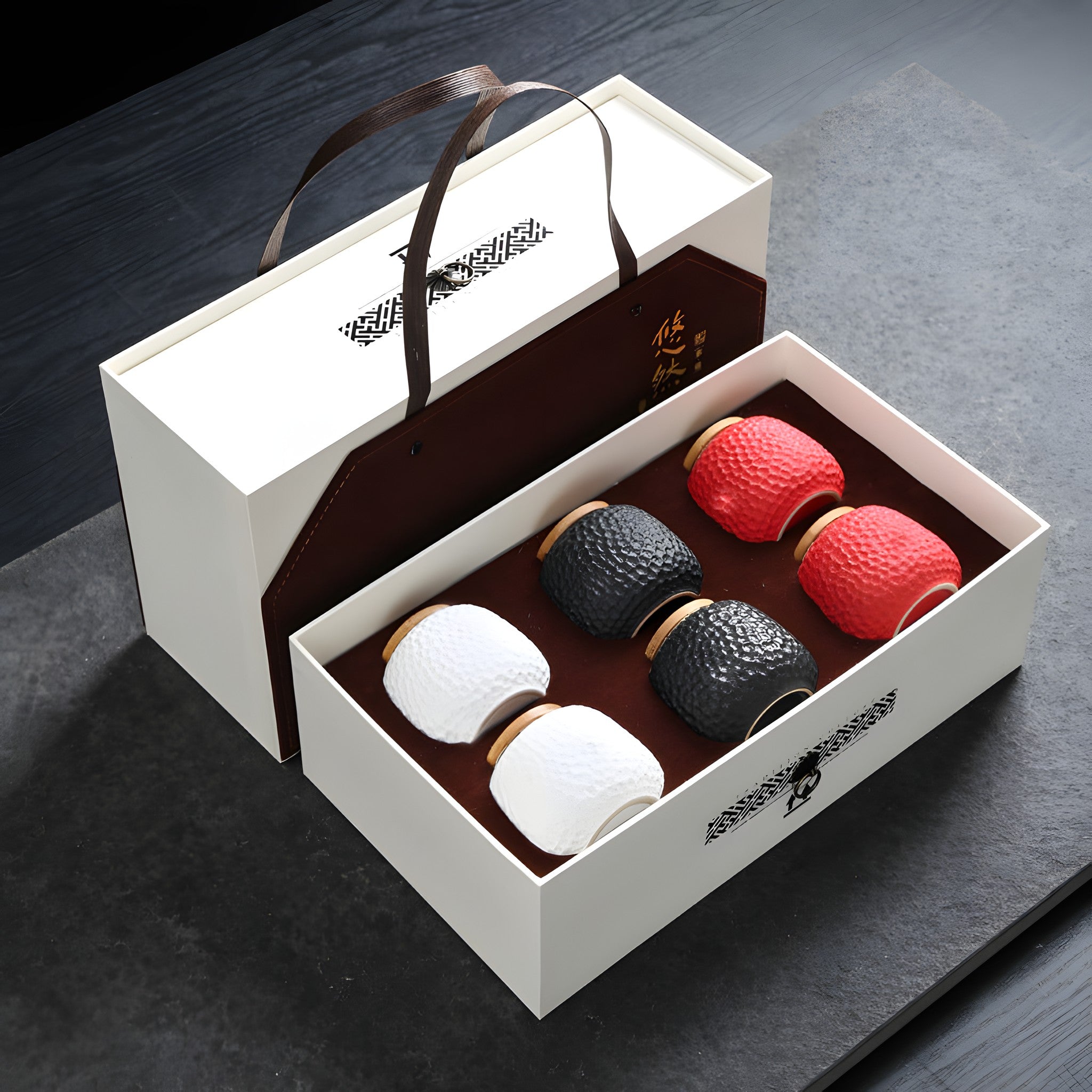 Ceramic Tea Caddy Gift Set