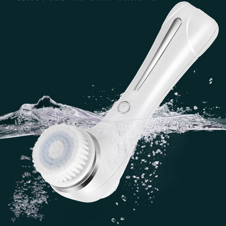 2-in-1 Electric Facial Cleansing Brush with Cleanser Tank