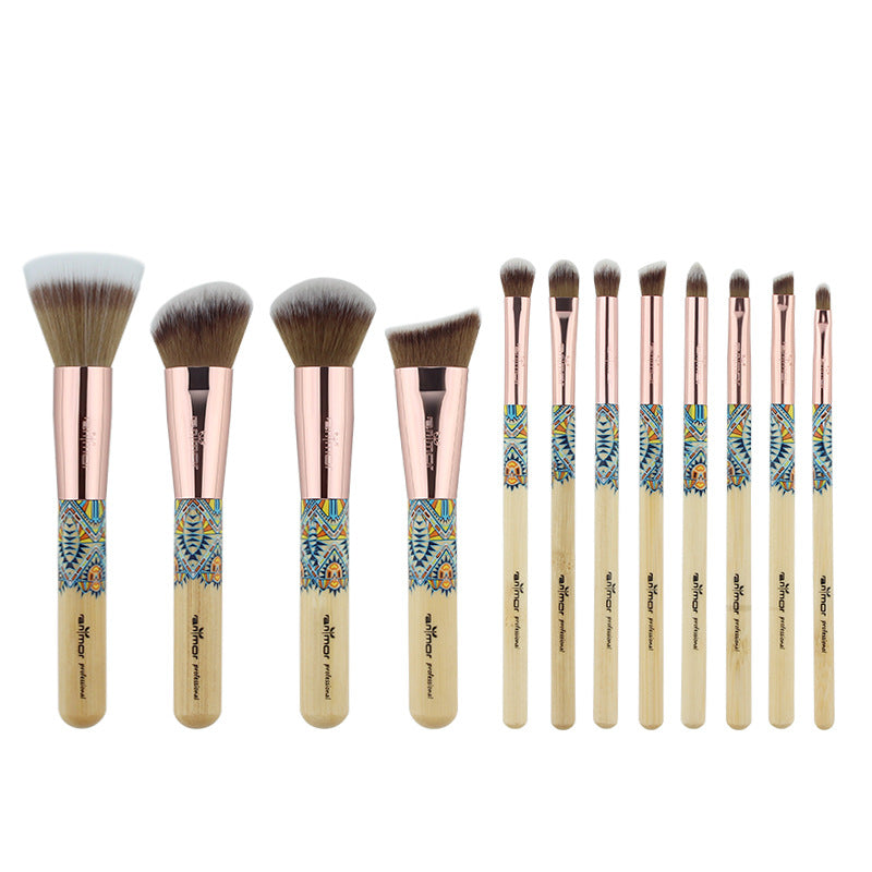 12-Piece Makeup Brush Set with Optional Bag