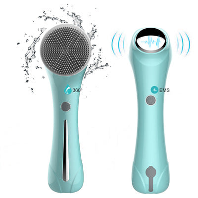 2-in-1 Electric Facial Cleansing Brush with Cleanser Tank