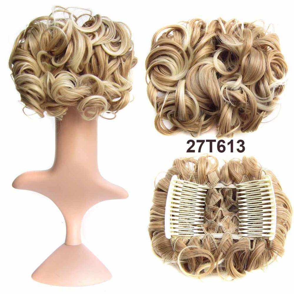 Messy Bun Hairpiece with Clips