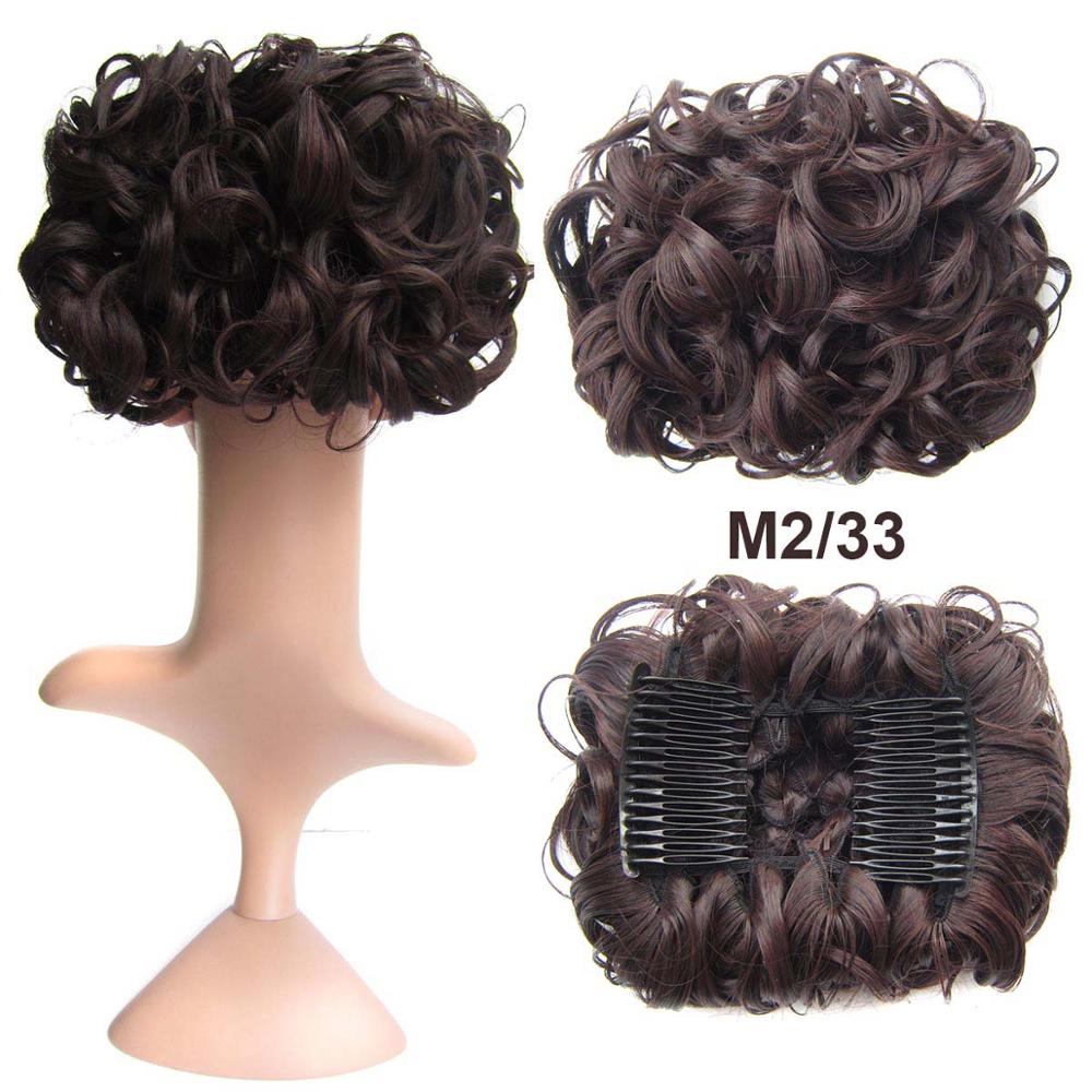 Messy Bun Hairpiece with Clips