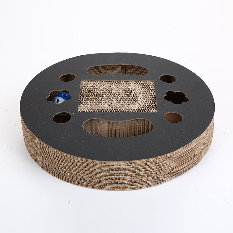 Cardboard Cat Scratcher with Bell Ball