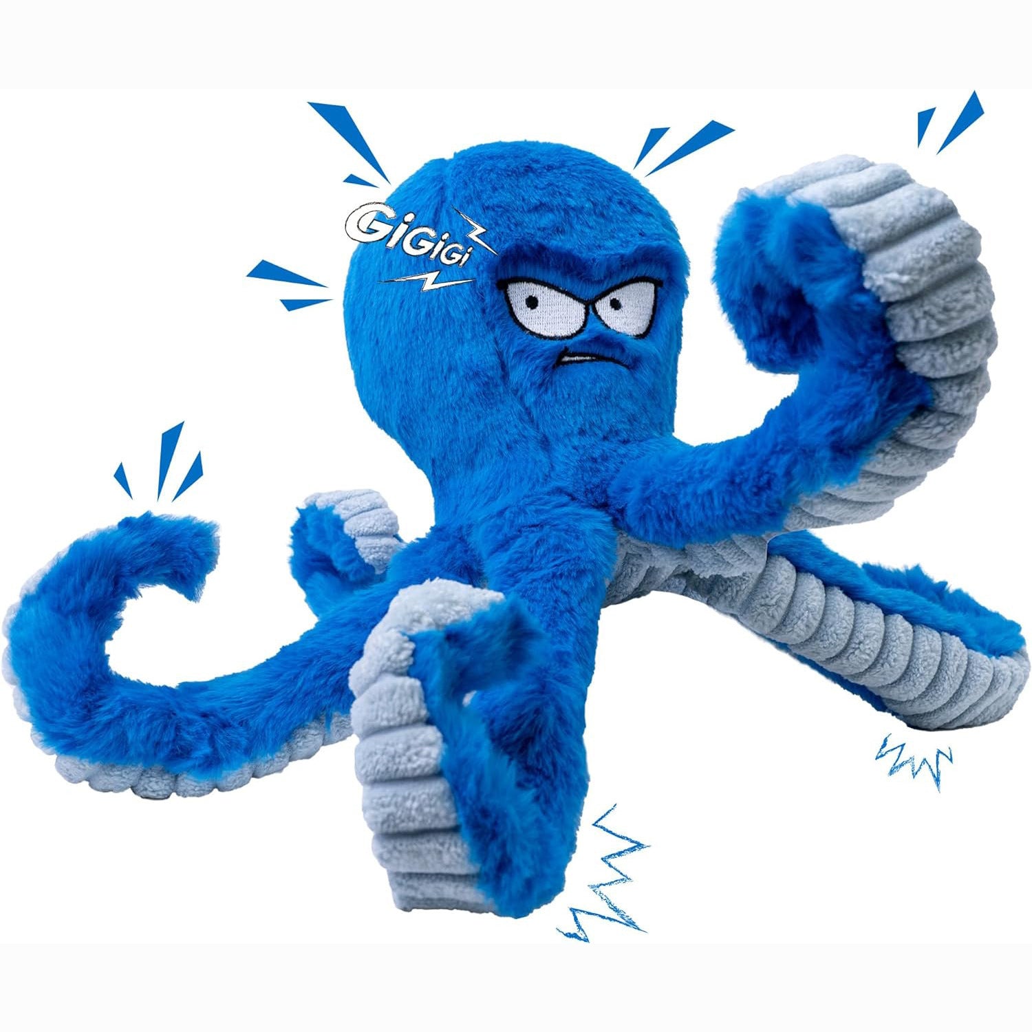 Squeaky Octopus Tug Toy for Dogs