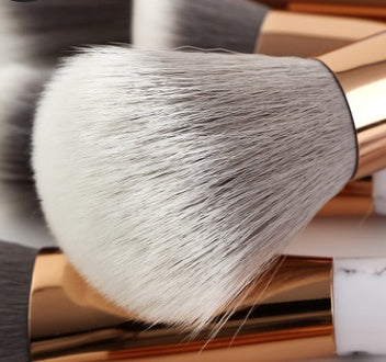 Marble-Handle Makeup Brush Set