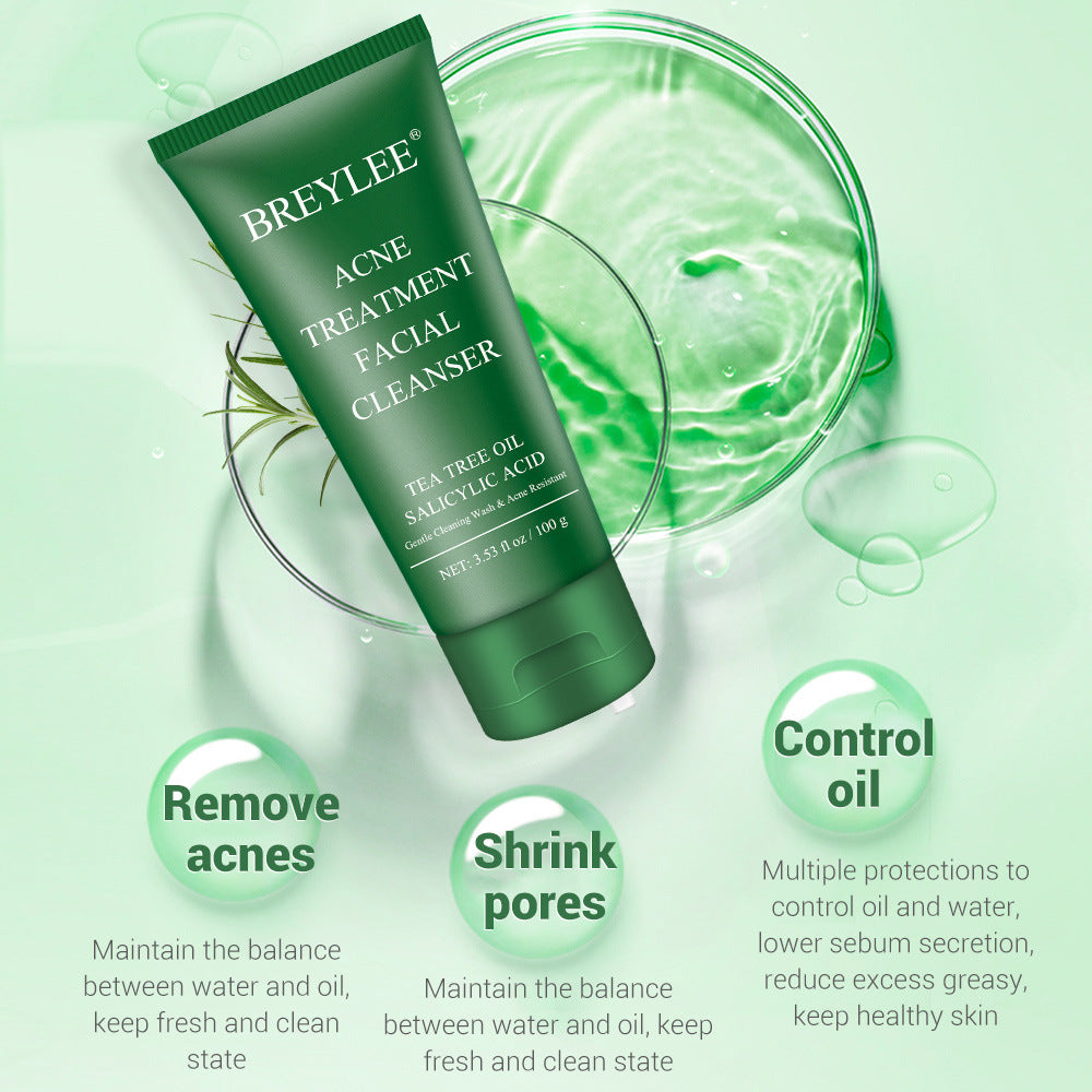 Breylee Tea Tree Facial Cleanser, 100 ml