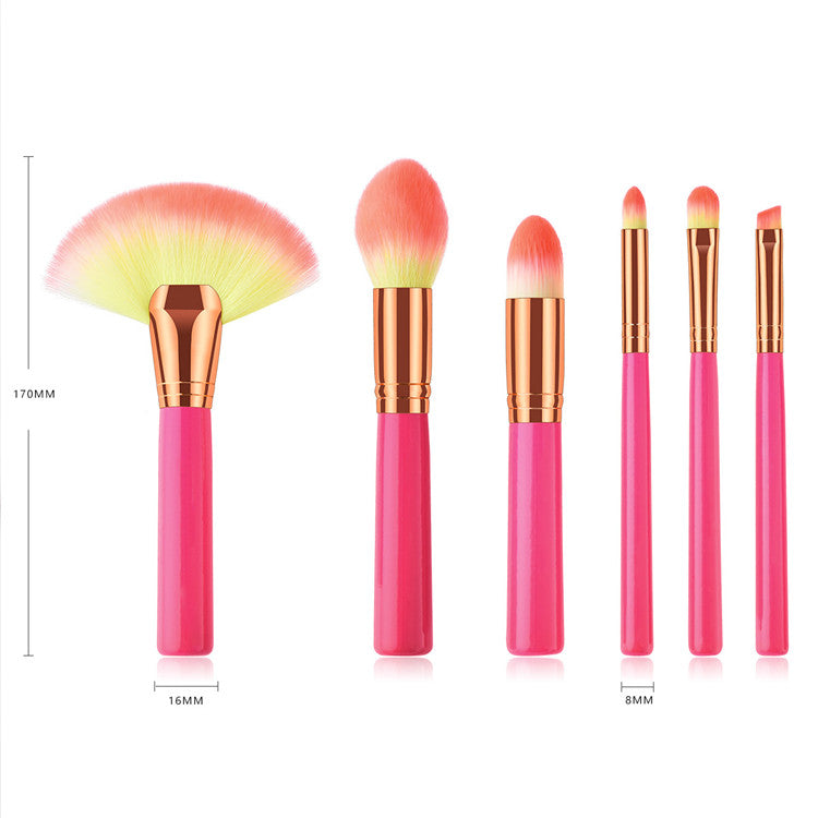 Pink Makeup Brush Set
