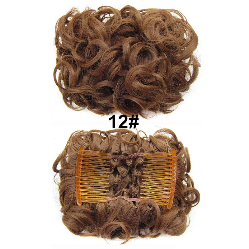 Messy Bun Hairpiece with Clips