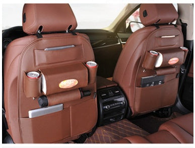 PU Leather Car Seat Back Organizer