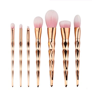 7-Piece Diamond-Handle Makeup Brush Set