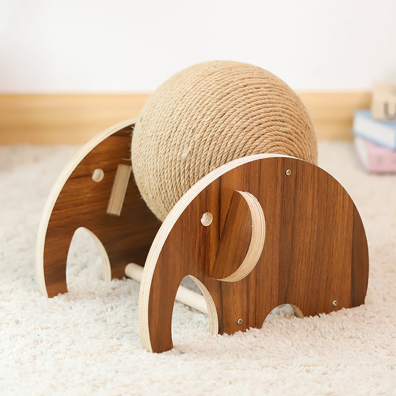 Solid Wood Cat Scratcher Toy
