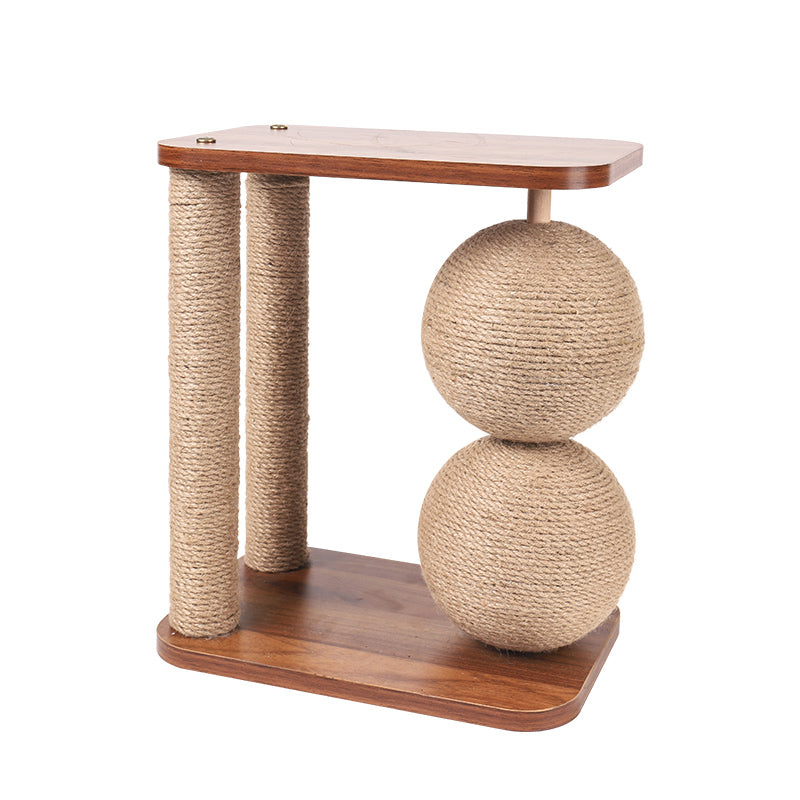 Solid Wood Cat Scratcher Toy