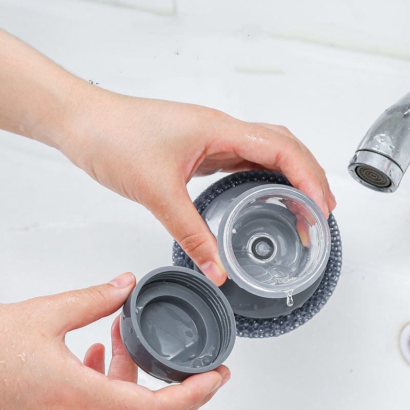 Soap-Dispensing Palm Brush
