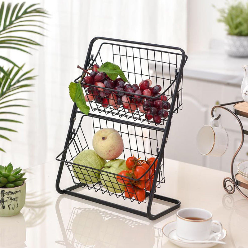 2-Tier Countertop Fruit Basket