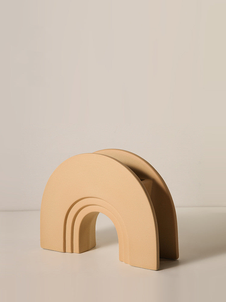 Nordic U-Shaped Porcelain Vase