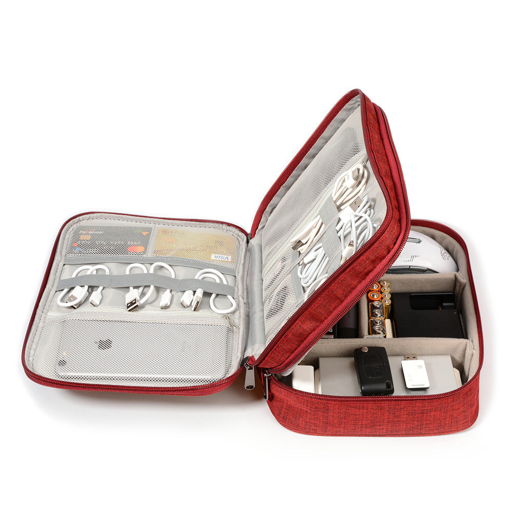 3-Layer Electronics Travel Organizer Bag