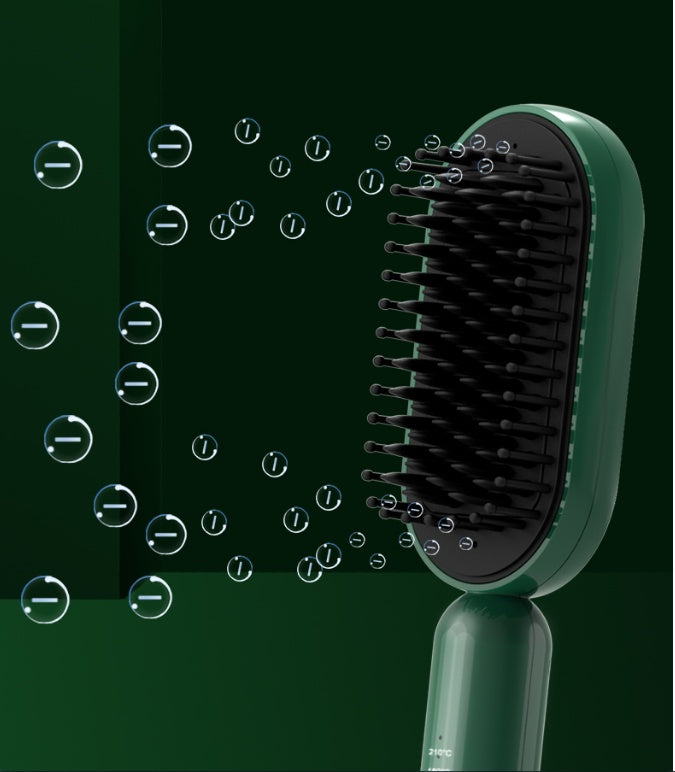 Ceramic Hair Straightener Brush, 3 Heat Settings