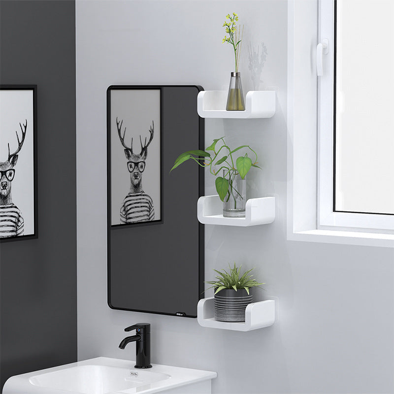 Adhesive Wall Shelf for Bathroom and Kitchen