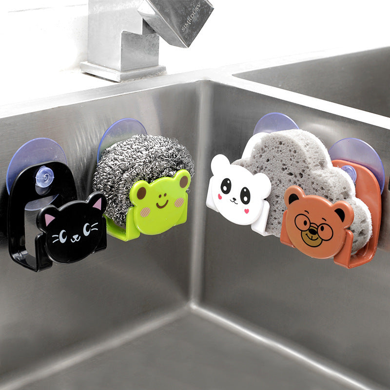 Cartoon Suction Cup Sponge Holder