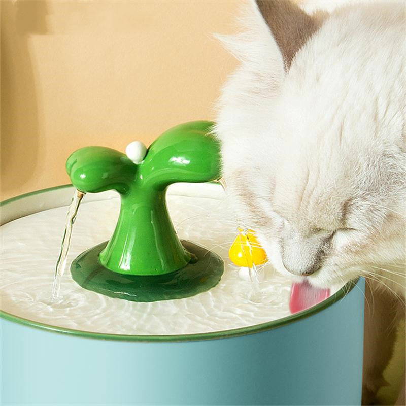 Ceramic Cat Water Fountain with Filter
