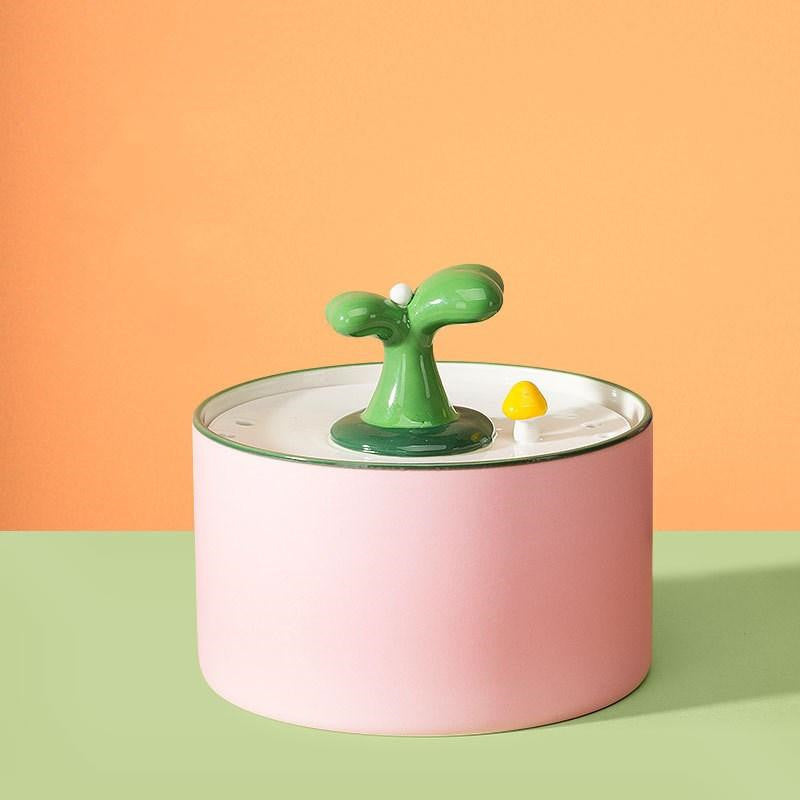 Ceramic Cat Water Fountain with Filter