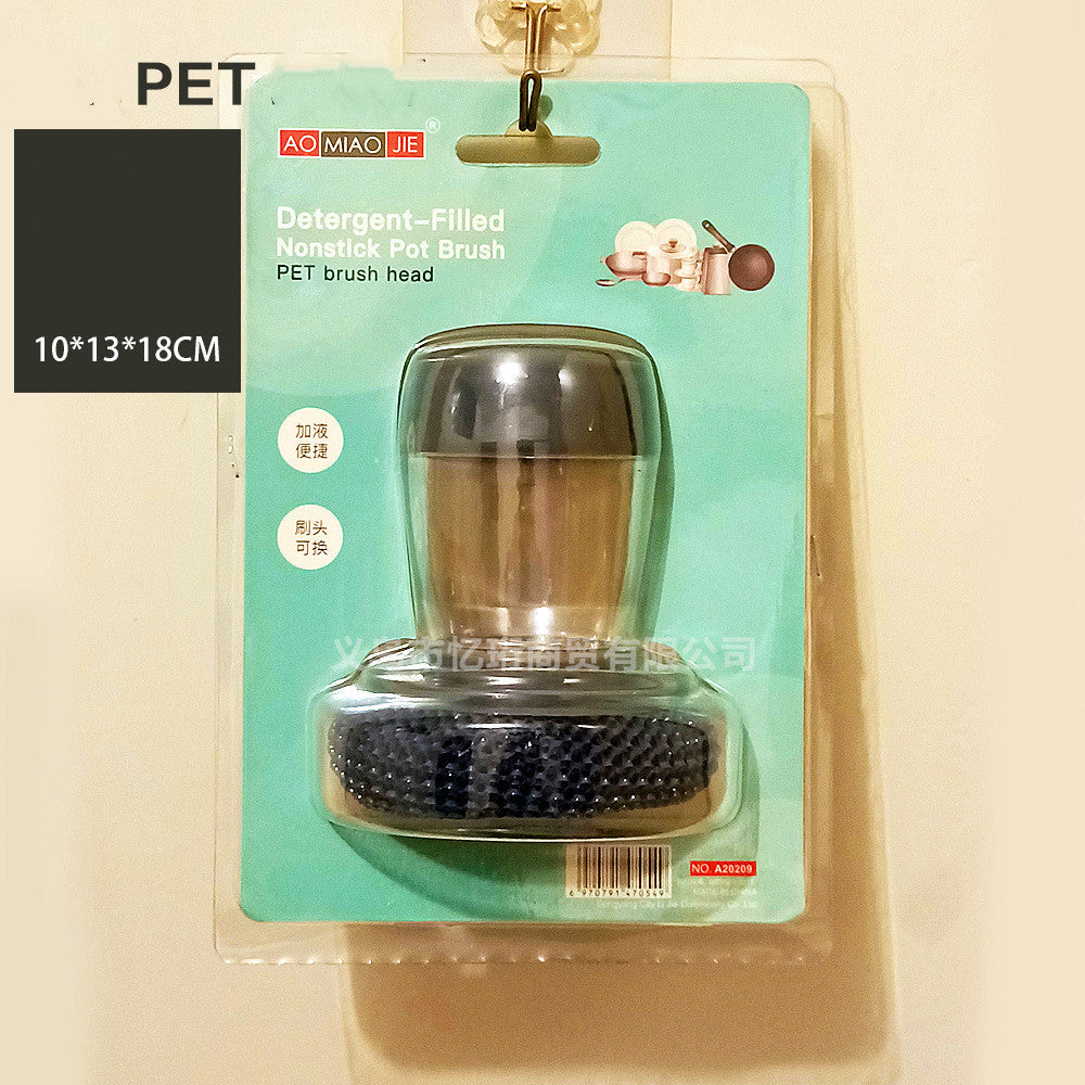 Soap-Dispensing Palm Brush