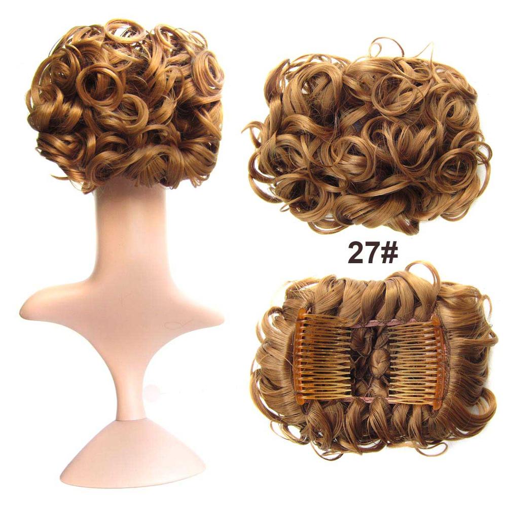 Messy Bun Hairpiece with Clips