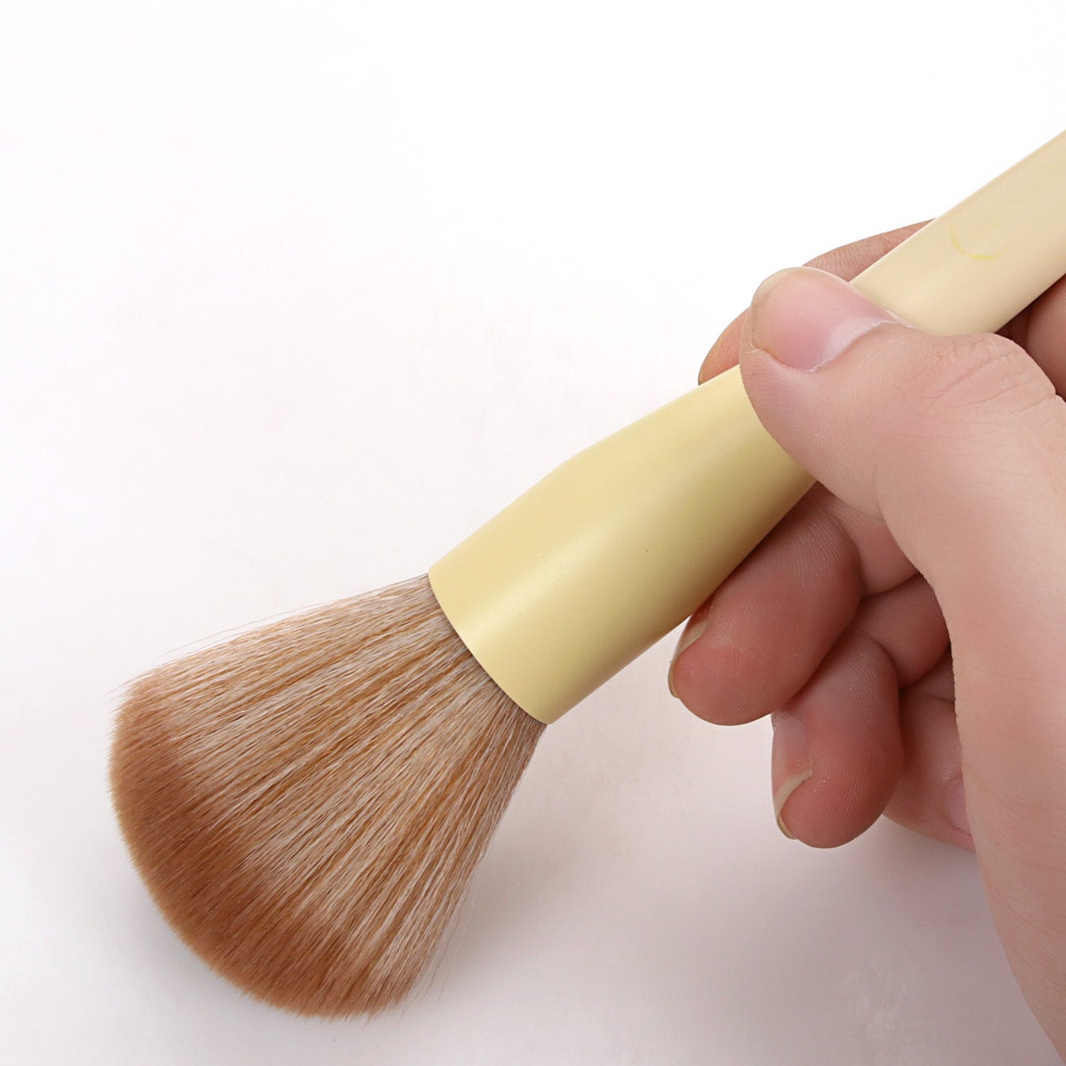 11-Piece Yellow Makeup Brush Set