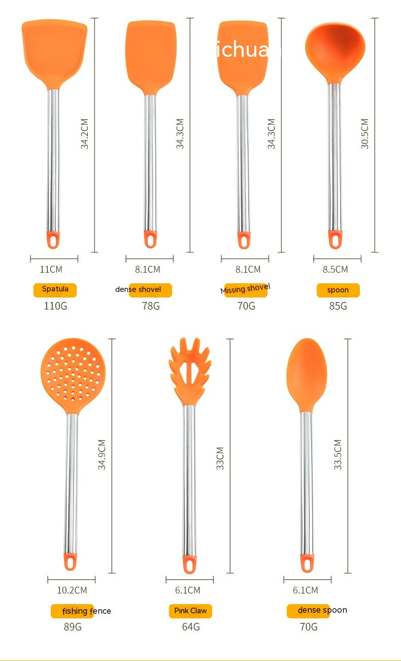7-Piece Silicone Kitchen Utensil Set