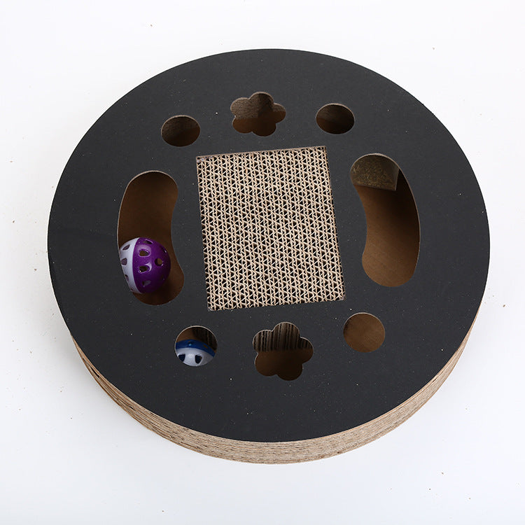 Cardboard Cat Scratcher with Bell Ball