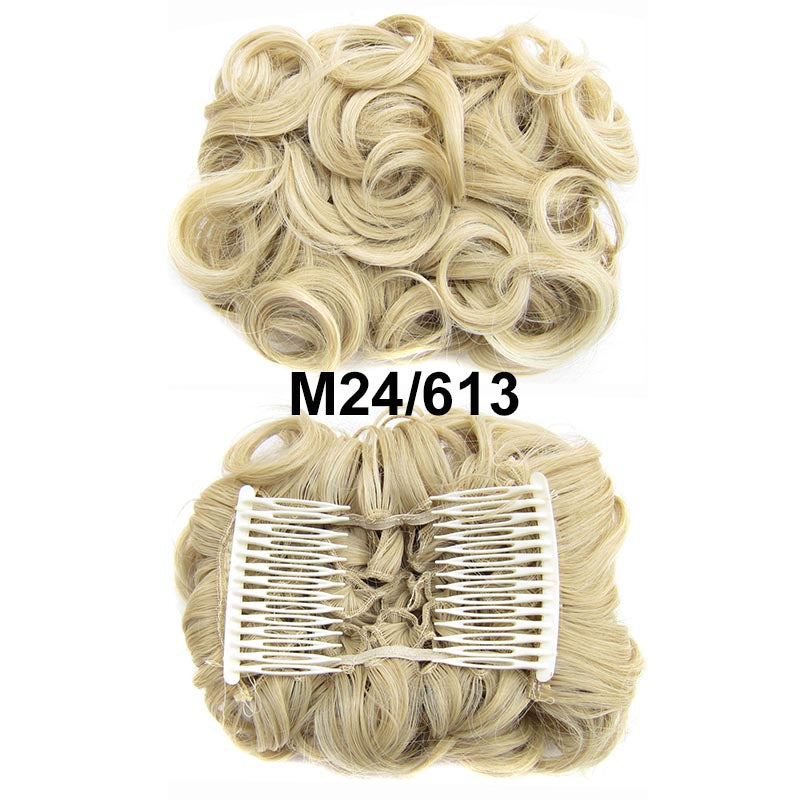 Messy Bun Hairpiece with Clips