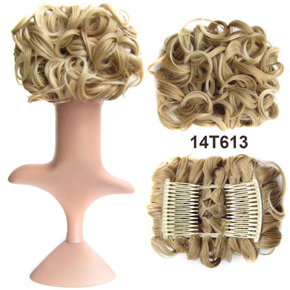 Messy Bun Hairpiece with Clips