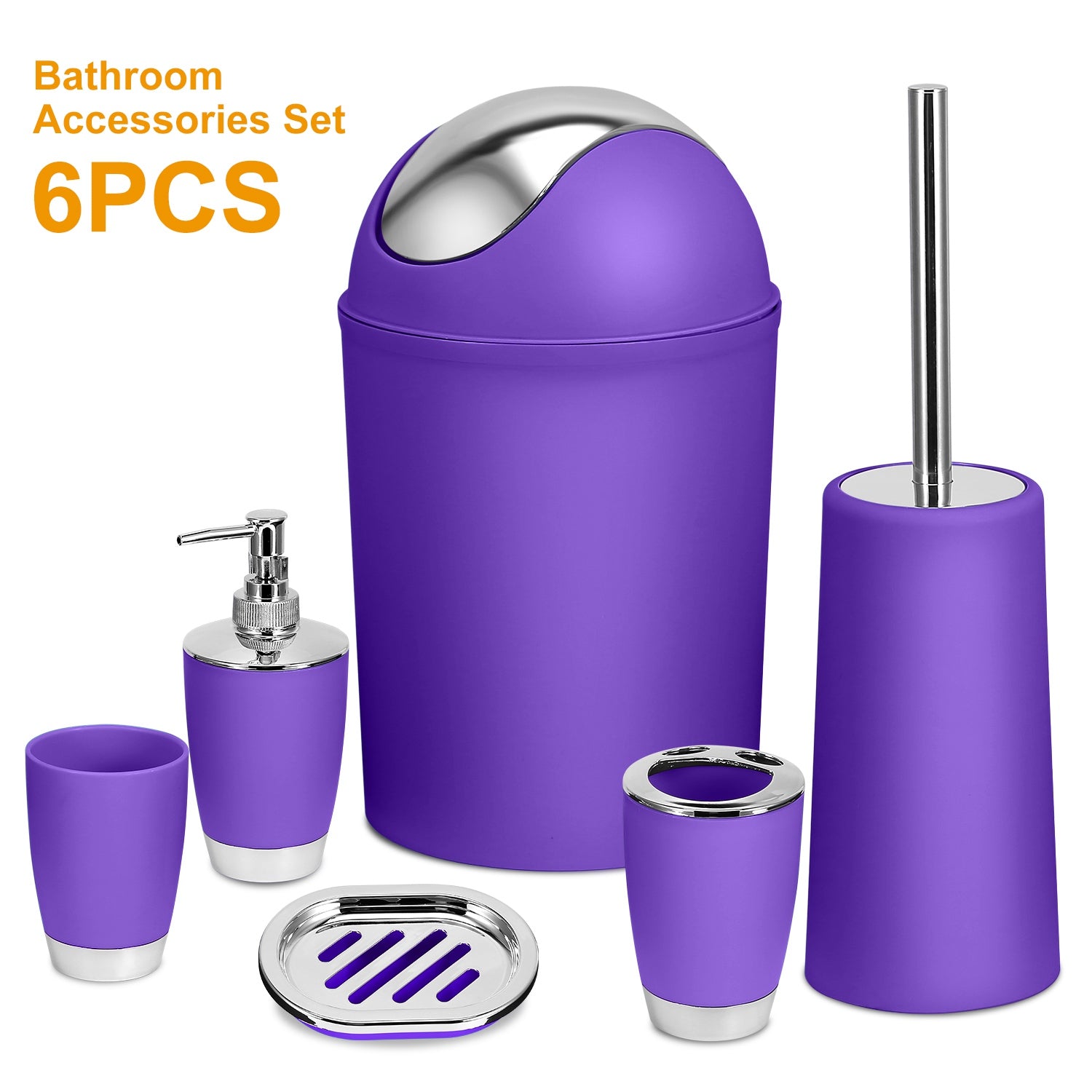 6-Piece Bathroom Accessories Set