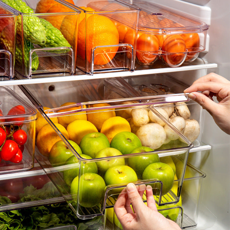 Clear Stackable Fridge Storage Drawers