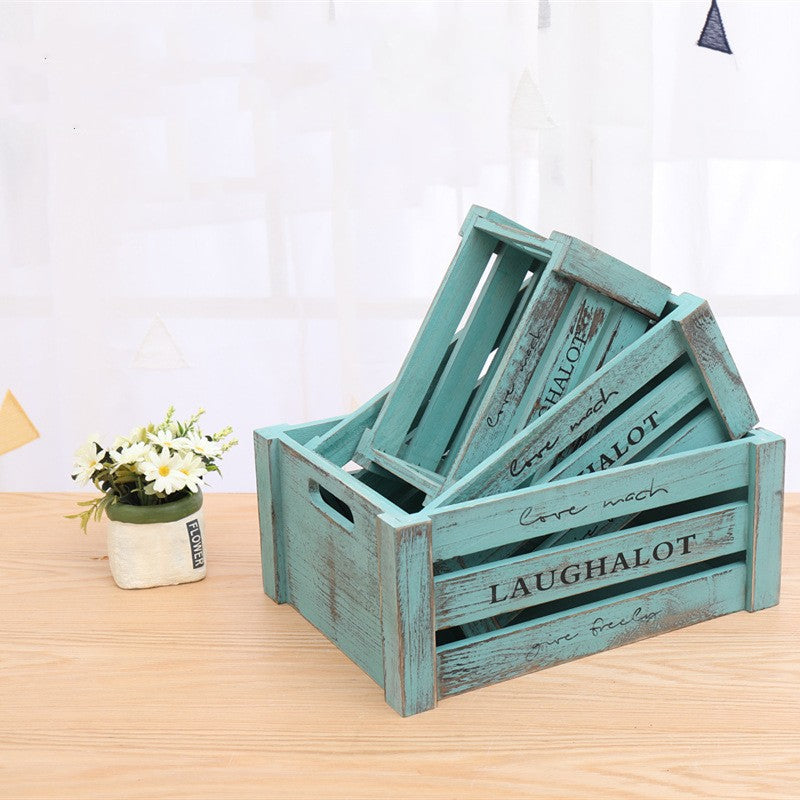 Vintage Wooden Storage Boxes