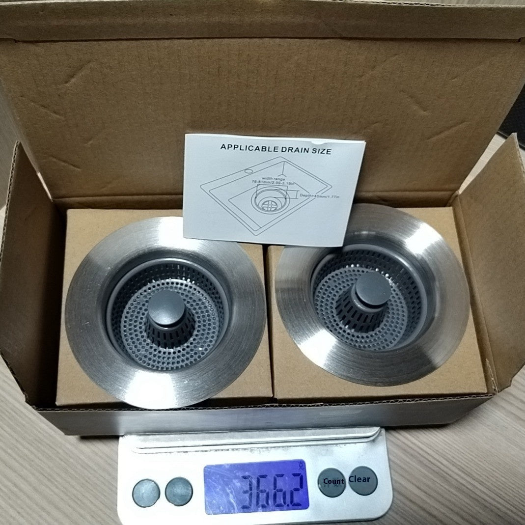 Stainless Steel Pop-Up Sink Strainer
