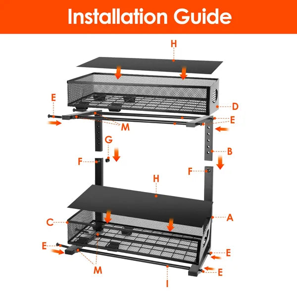 2-Tier Under-Sink Organizer with Pull-Out Baskets, 2 Pack