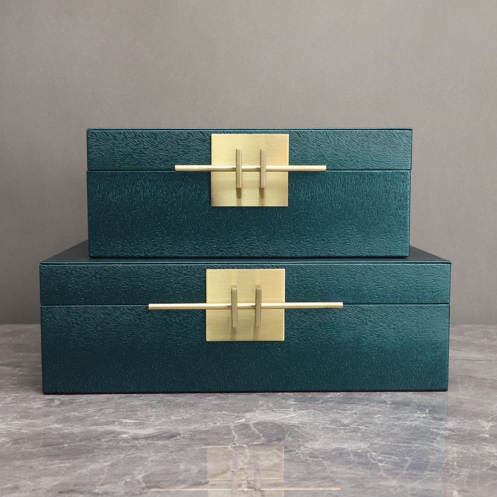 Leather-Look Decorative Storage Box