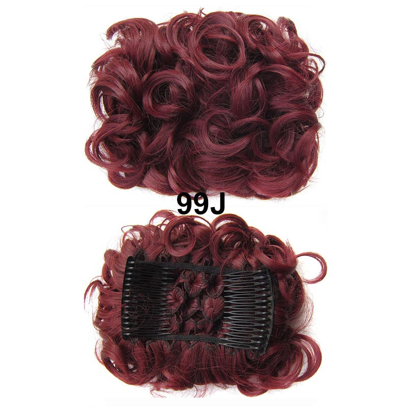 Messy Bun Hairpiece with Clips