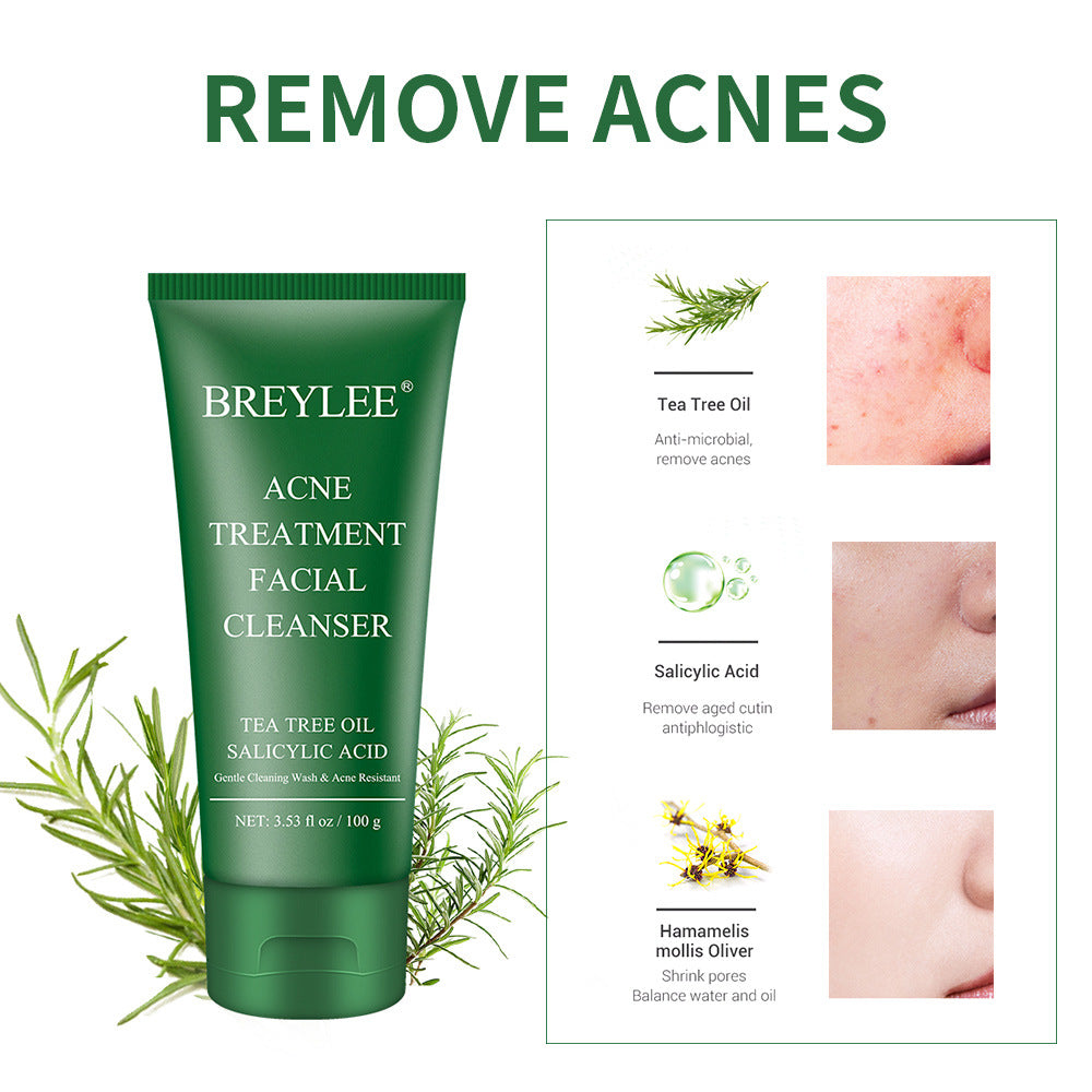 Breylee Tea Tree Facial Cleanser, 100 ml